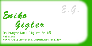 eniko gigler business card